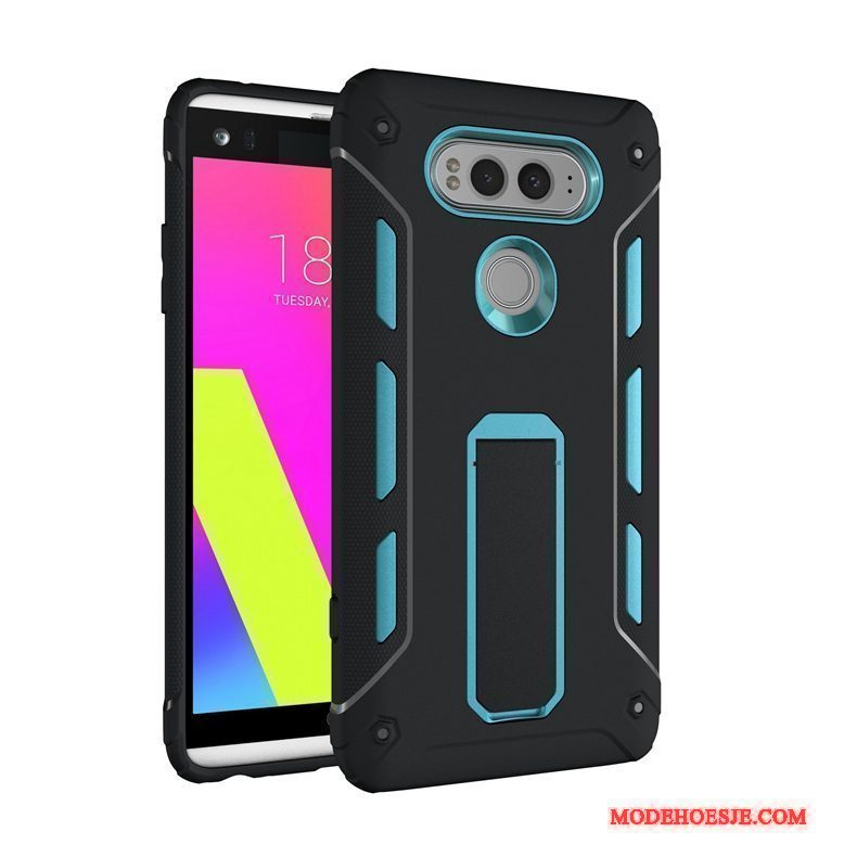 Hoesje Lg V20 Scheppend Trendtelefoon, Hoes Lg V20 Bescherming Roze Anti-fall