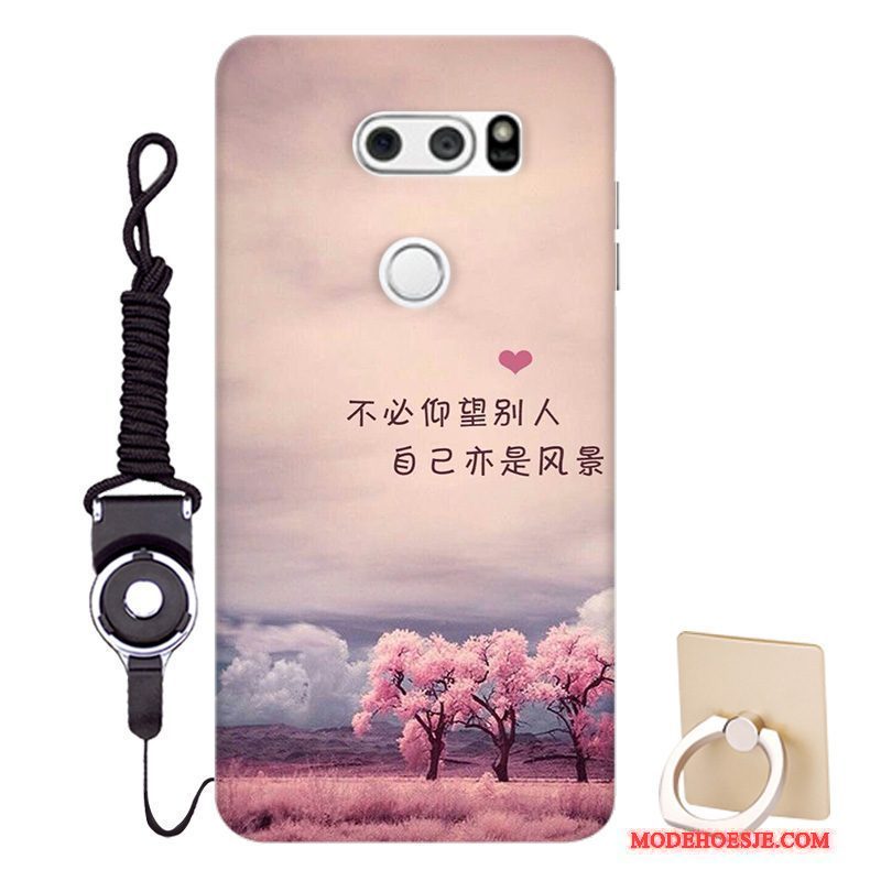 Hoesje Lg V30 Bescherming Patroon Pas, Hoes Lg V30 Kleur Anti-falltelefoon