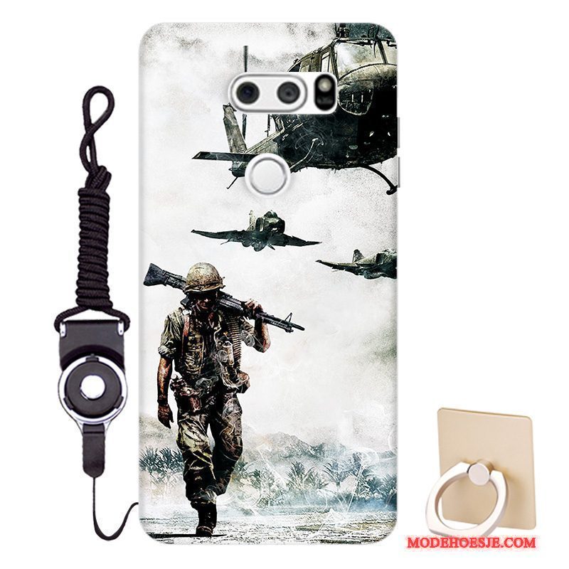 Hoesje Lg V30 Bescherming Patroon Pas, Hoes Lg V30 Kleur Anti-falltelefoon