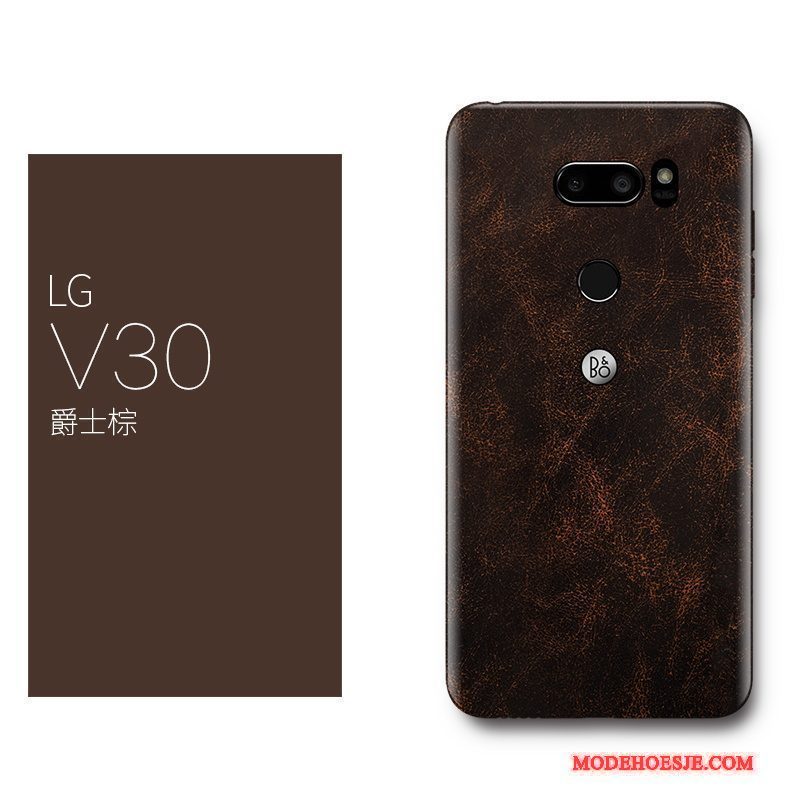 Hoesje Lg V30 Bescherming Telefoon Dun, Hoes Lg V30 Luxe Rood