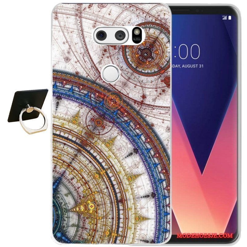 Hoesje Lg V30 Bescherming Zwarttelefoon, Hoes Lg V30 Zakken