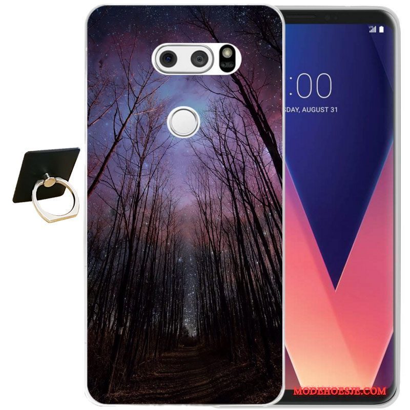 Hoesje Lg V30 Bescherming Zwarttelefoon, Hoes Lg V30 Zakken