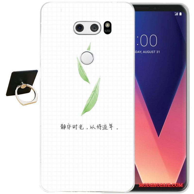 Hoesje Lg V30 Bescherming Zwarttelefoon, Hoes Lg V30 Zakken