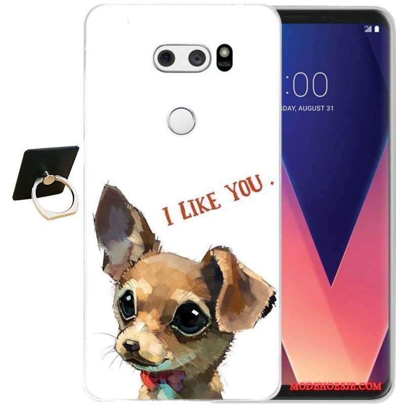 Hoesje Lg V30 Bescherming Zwarttelefoon, Hoes Lg V30 Zakken