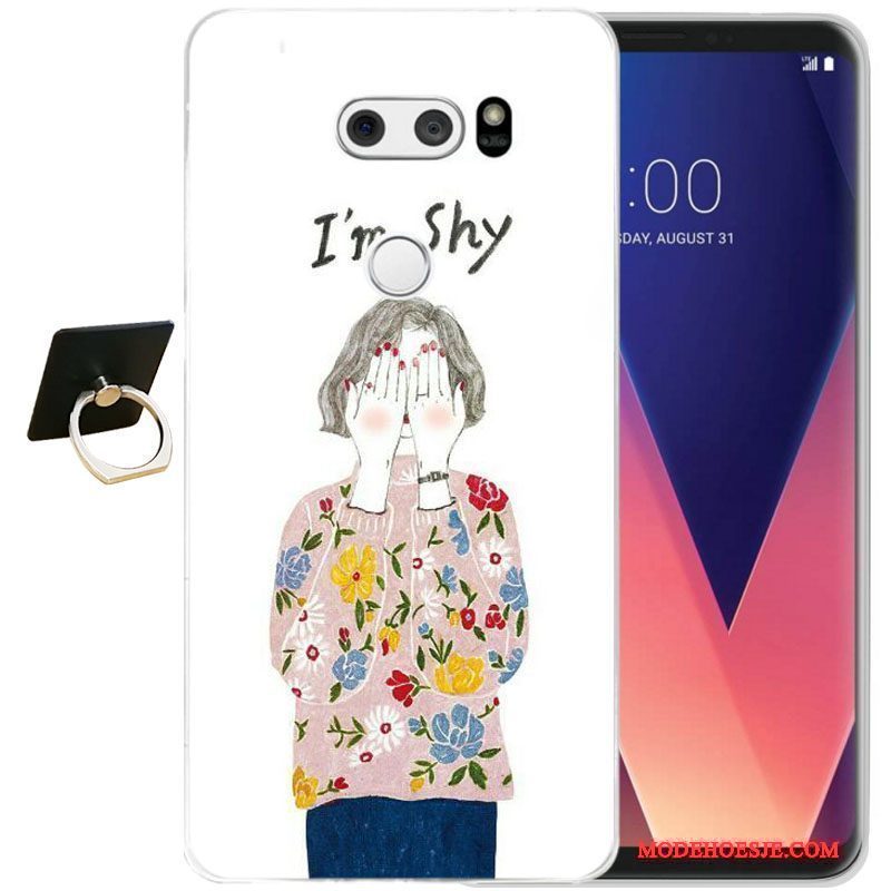 Hoesje Lg V30 Bescherming Zwarttelefoon, Hoes Lg V30 Zakken