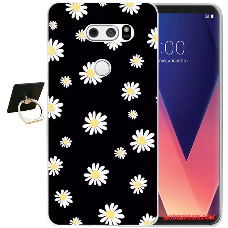 Hoesje Lg V30 Bescherming Zwarttelefoon, Hoes Lg V30 Zakken