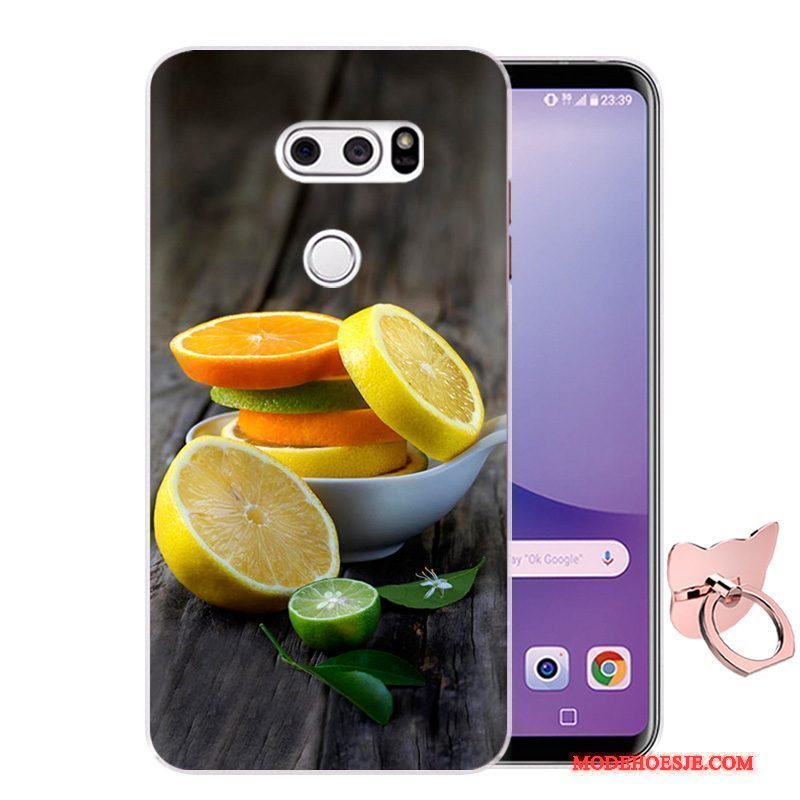 Hoesje Lg V30 Zacht Blauw Anti-fall, Hoes Lg V30 Siliconen Telefoon