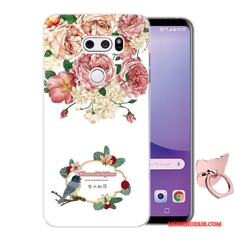 Hoesje Lg V30 Zacht Blauw Anti-fall, Hoes Lg V30 Siliconen Telefoon