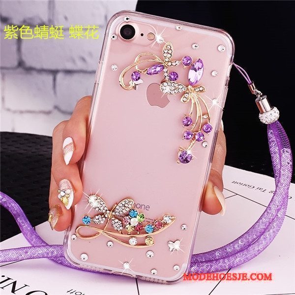 Hoesje Lg V30s Tinq Strass Ring Trend, Hoes Lg V30s Tinq Bescherming Telefoon Hanger