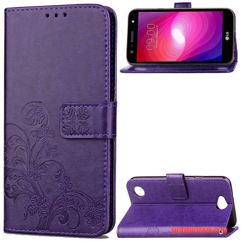 Hoesje Lg X Power 2 Bescherming Telefoon Purper, Hoes Lg X Power 2 Zacht Anti-fall