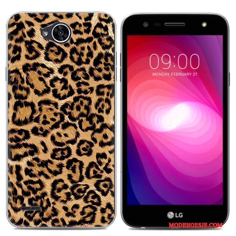 Hoesje Lg X Power 2 Zacht Trend Doorzichtig, Hoes Lg X Power 2 Spotprent Telefoon Grijs