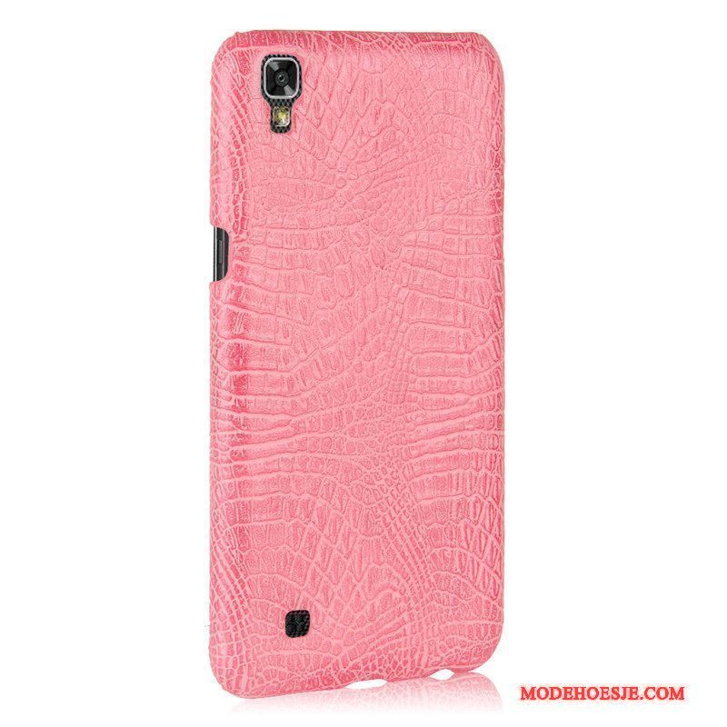 Hoesje Lg X Power Bescherming Hard Zwart, Hoes Lg X Power Krokodillenleertelefoon