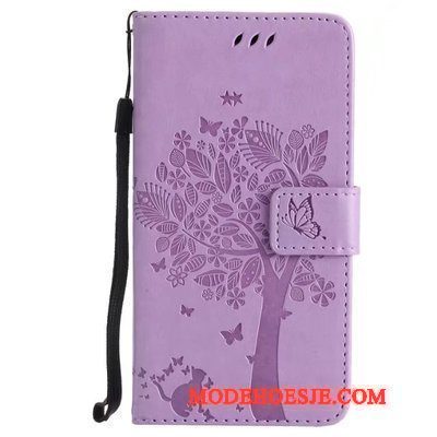 Hoesje Lg X Power Leer Telefoon Anti-fall, Hoes Lg X Power Zacht Purper