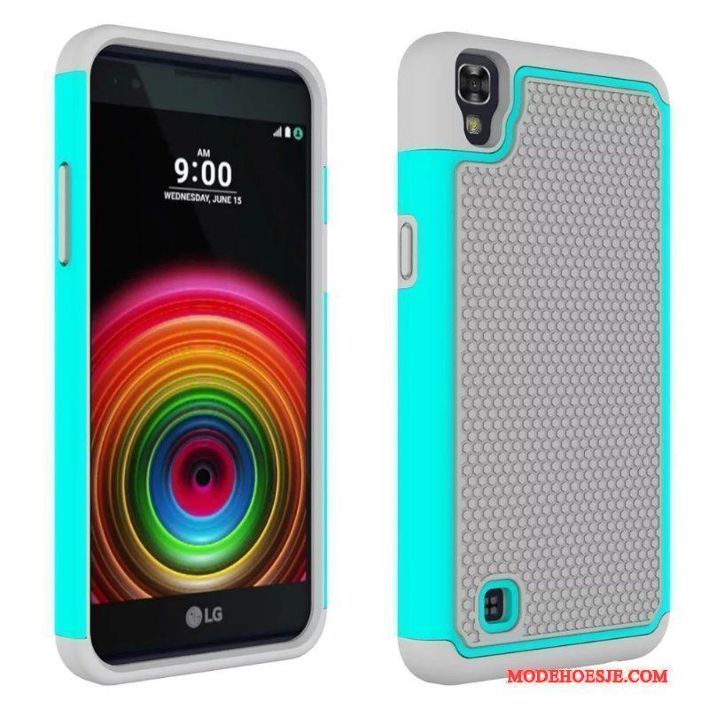 Hoesje Lg X Power Zacht Telefoon Purper, Hoes Lg X Power Siliconen Anti-fall Antislip