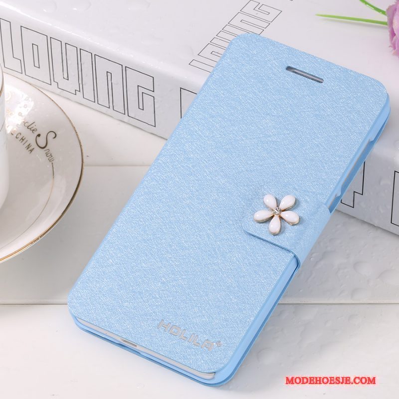 Hoesje Mi 4 Leer Telefoon Hoge, Hoes Mi 4 Folio Mini Blauw