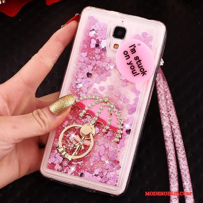 Hoesje Mi 4 Siliconen Telefoon Anti-fall, Hoes Mi 4 Bescherming Hanger Purper