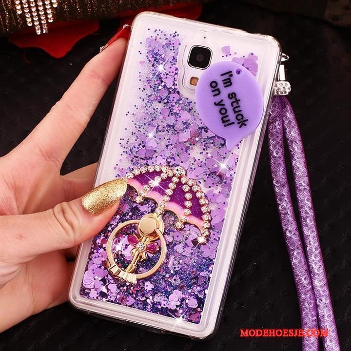 Hoesje Mi 4 Siliconen Telefoon Anti-fall, Hoes Mi 4 Bescherming Hanger Purper