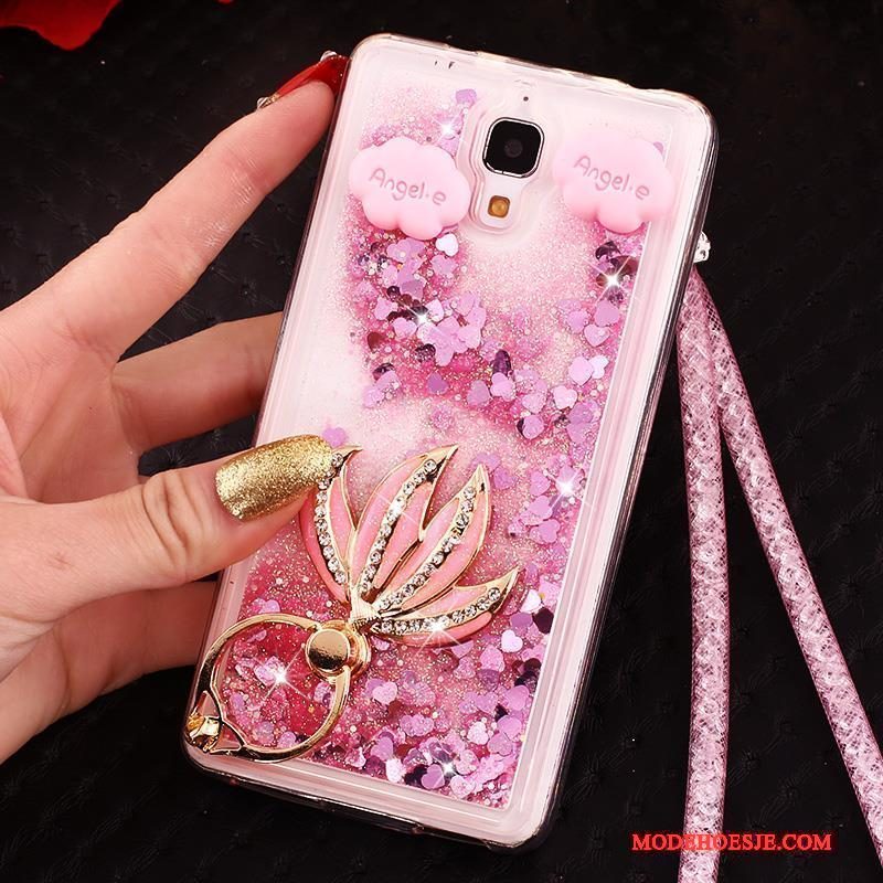 Hoesje Mi 4 Siliconen Telefoon Anti-fall, Hoes Mi 4 Bescherming Hanger Purper