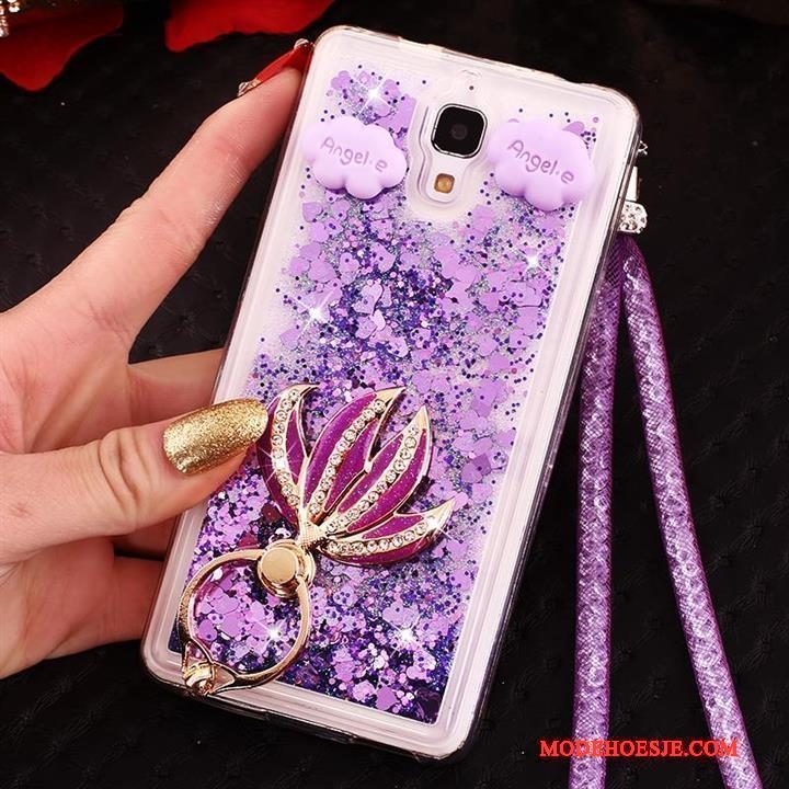 Hoesje Mi 4 Siliconen Telefoon Anti-fall, Hoes Mi 4 Bescherming Hanger Purper