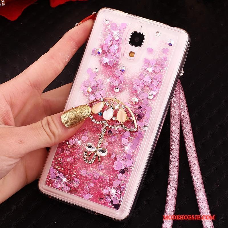 Hoesje Mi 4 Siliconen Telefoon Anti-fall, Hoes Mi 4 Bescherming Hanger Purper