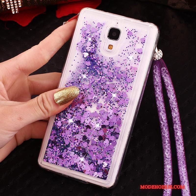 Hoesje Mi 4 Siliconen Telefoon Anti-fall, Hoes Mi 4 Bescherming Hanger Purper