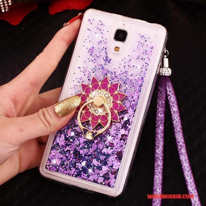 Hoesje Mi 4 Siliconen Telefoon Anti-fall, Hoes Mi 4 Bescherming Hanger Purper