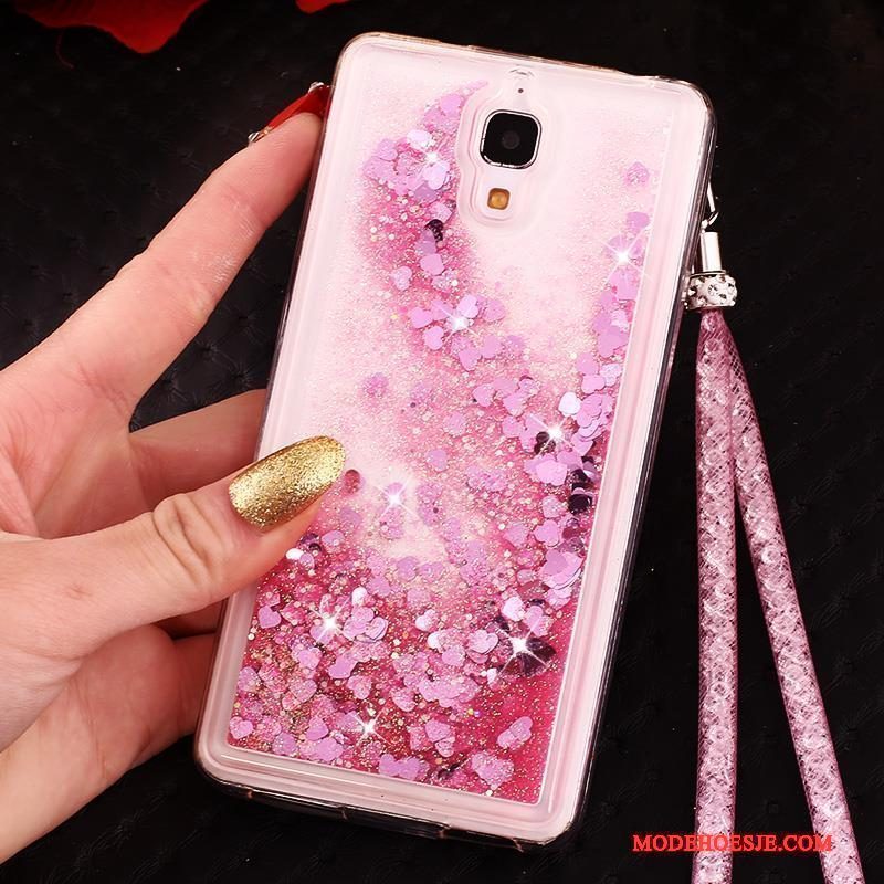 Hoesje Mi 4 Siliconen Telefoon Anti-fall, Hoes Mi 4 Bescherming Hanger Purper