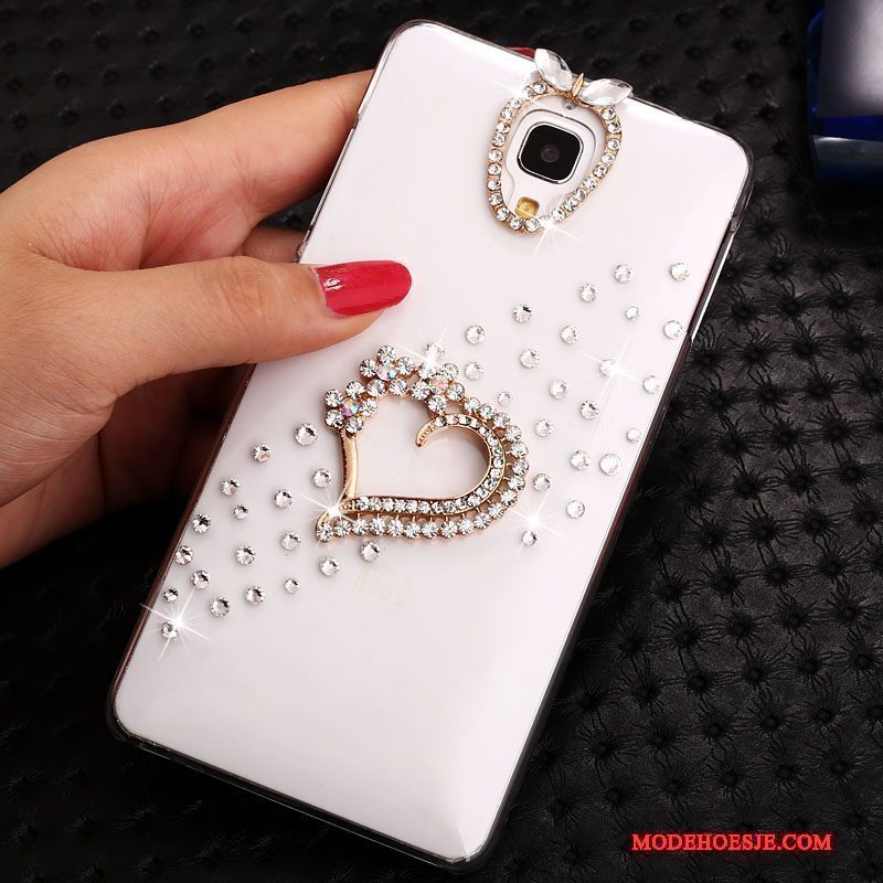 Hoesje Mi 4 Spotprent Telefoon Wit, Hoes Mi 4 Strass Trend Mini