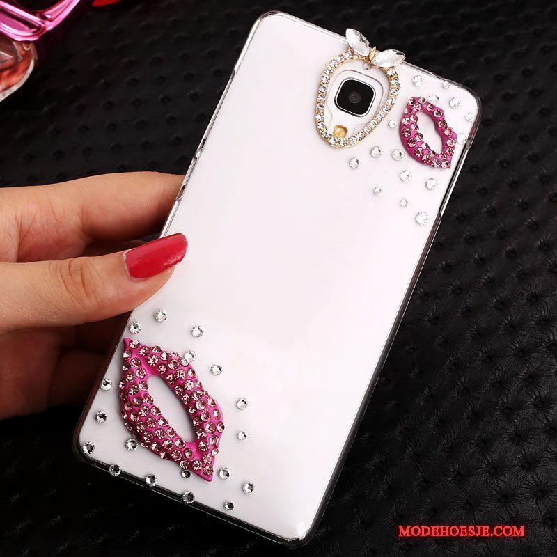 Hoesje Mi 4 Spotprent Telefoon Wit, Hoes Mi 4 Strass Trend Mini