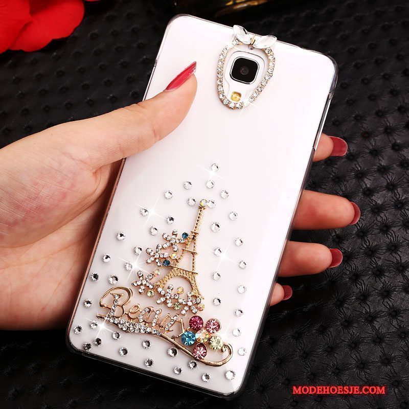 Hoesje Mi 4 Spotprent Telefoon Wit, Hoes Mi 4 Strass Trend Mini