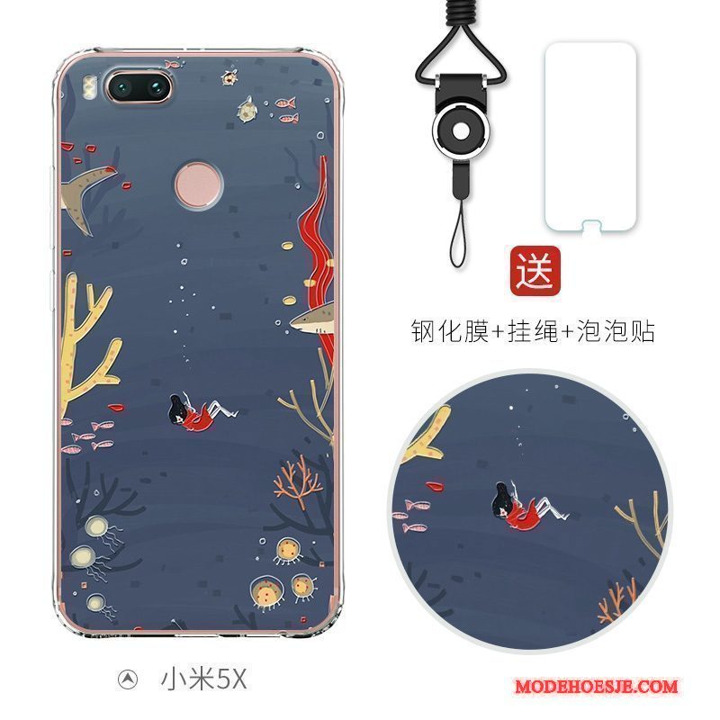 Hoesje Mi 5x Kleur Telefoon Anti-fall, Hoes Mi 5x Spotprent Persoonlijk Mooie