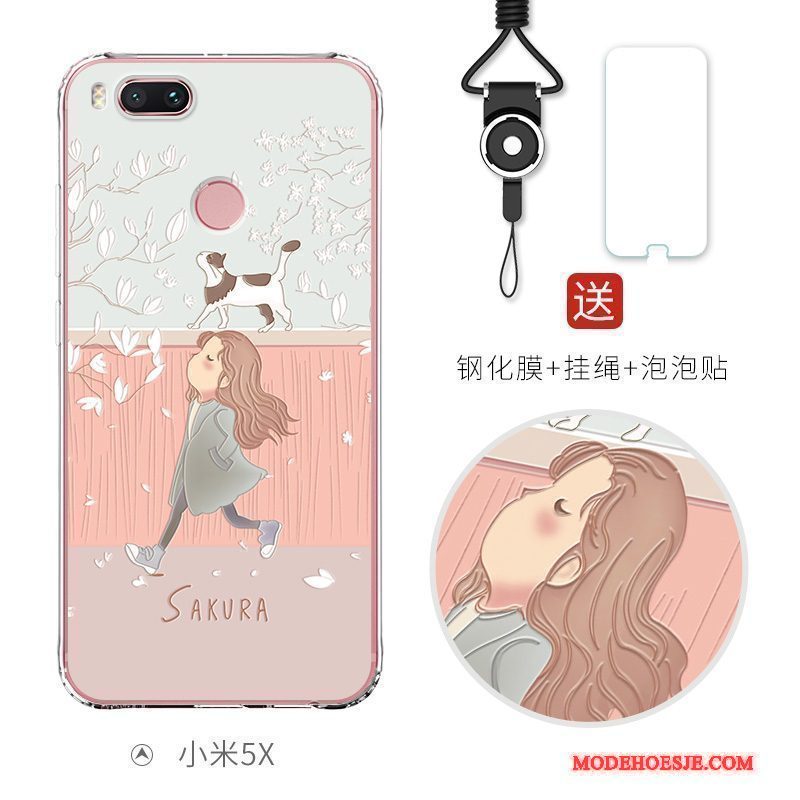 Hoesje Mi 5x Kleur Telefoon Anti-fall, Hoes Mi 5x Spotprent Persoonlijk Mooie