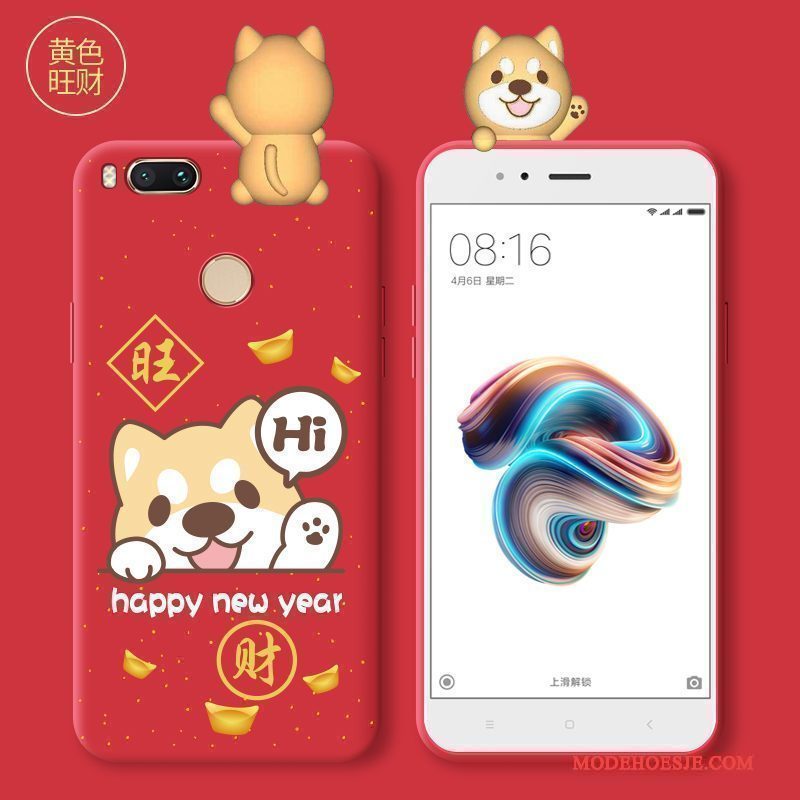 Hoesje Mi 5x Siliconen Anti-fall Schrobben, Hoes Mi 5x Zacht Nieuwtelefoon