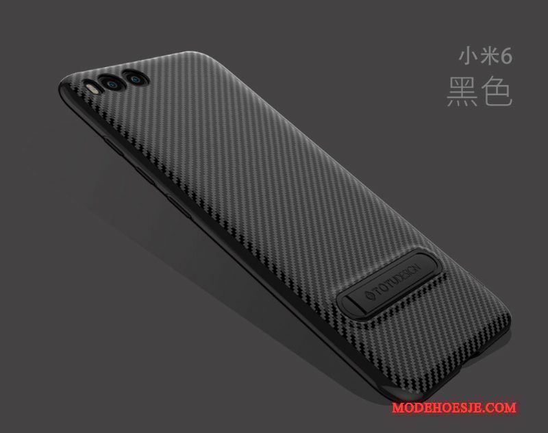 Hoesje Mi 6 Bescherming Trend Zwart, Hoes Mi 6 Siliconen Telefoon Dun