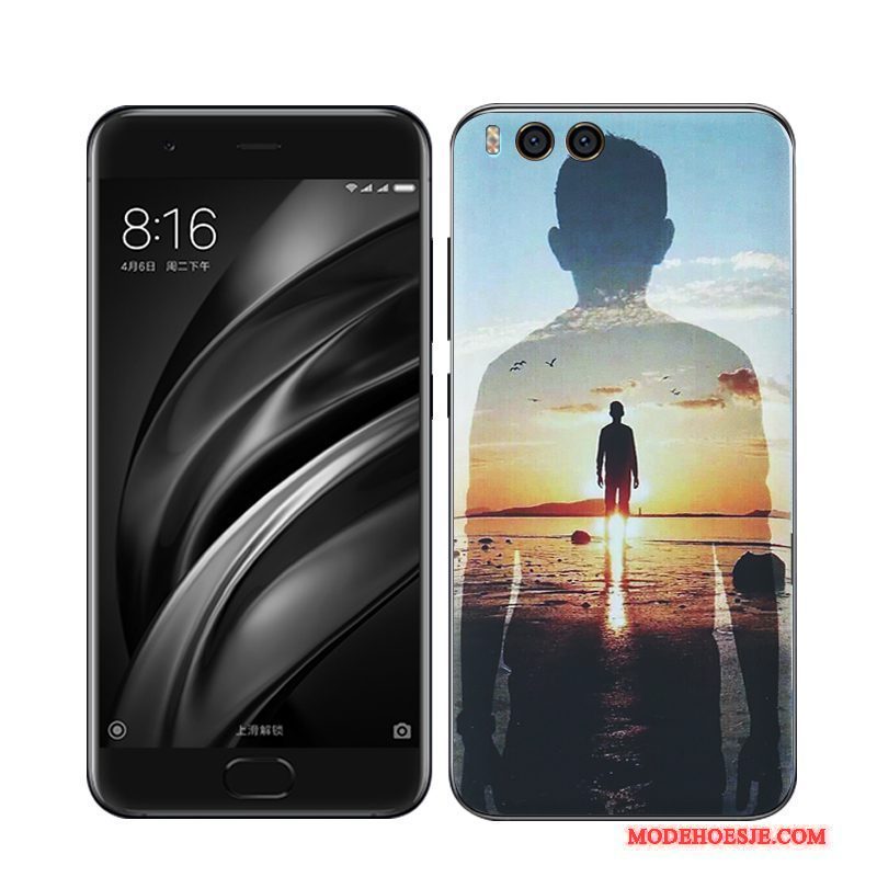 Hoesje Mi 6 Kleur Mini Achterklep, Hoes Mi 6 Bescherming Glas Gehard Glas