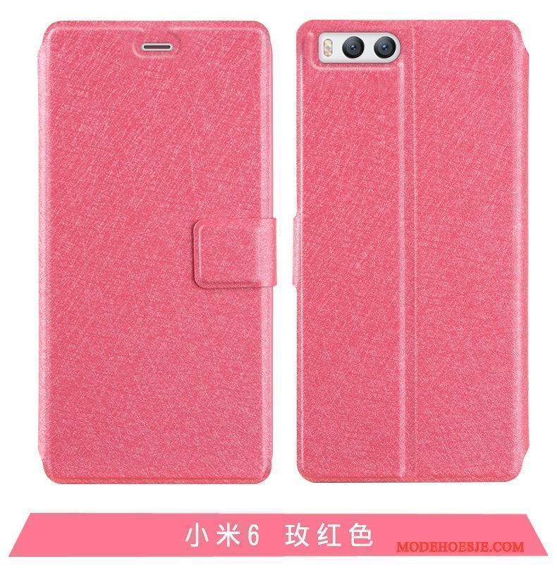Hoesje Mi 6 Leer Anti-fall Mini, Hoes Mi 6 Folio Telefoon Trend