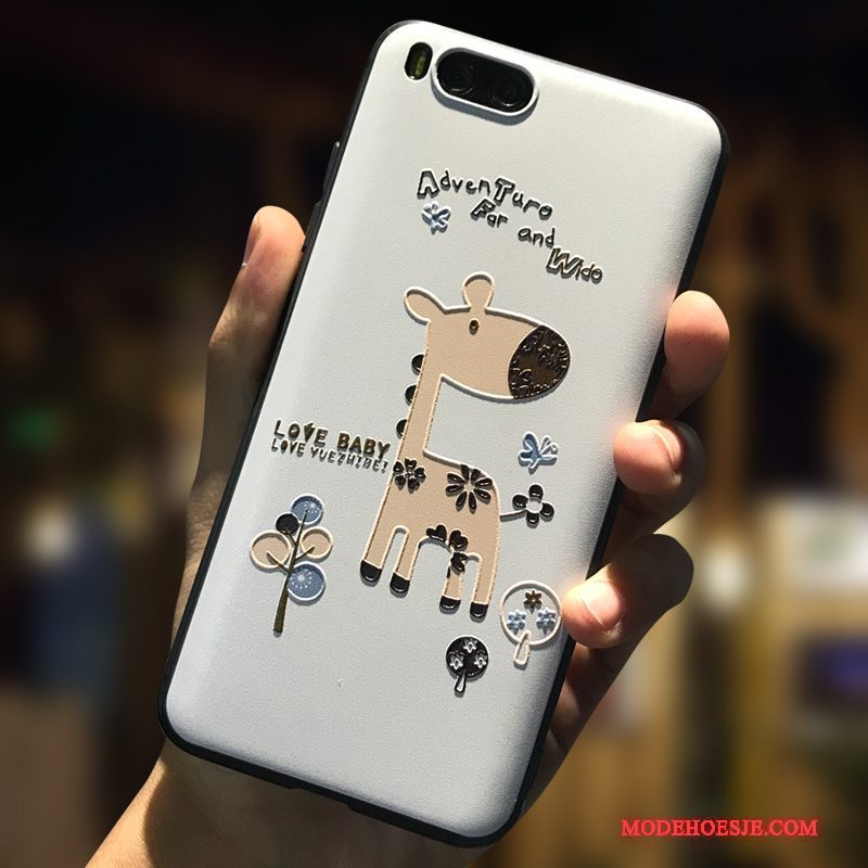 Hoesje Mi 6 Scheppend Telefoon Anti-fall, Hoes Mi 6 Reliëf Mini Wit