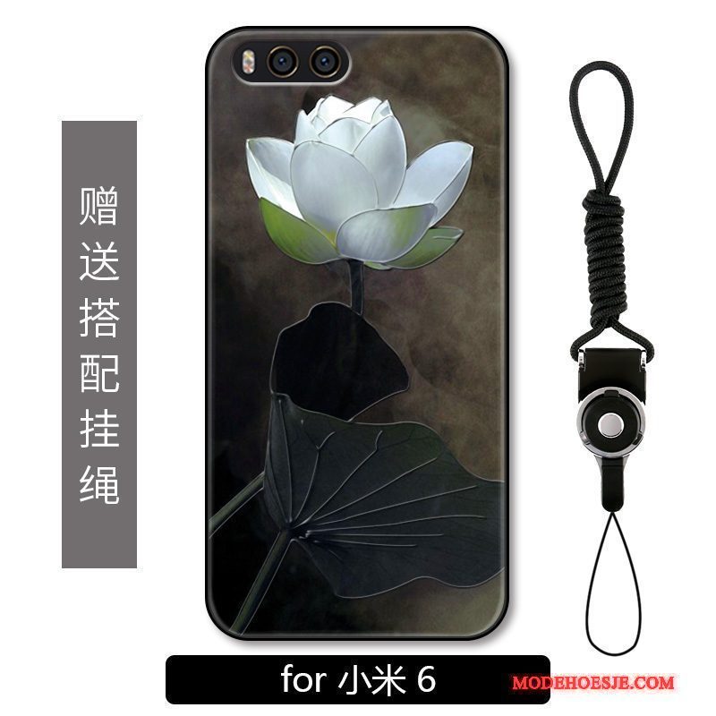 Hoesje Mi 6 Zakken Minitelefoon, Hoes Mi 6 Bescherming Chinese Stijl Groen
