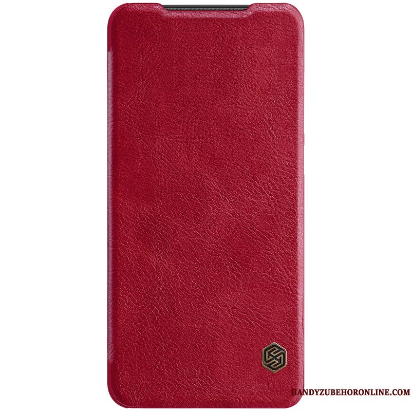 Hoesje Mi 9 Leer Antislip Lichte En Dun, Hoes Mi 9 Folio Mini Goud