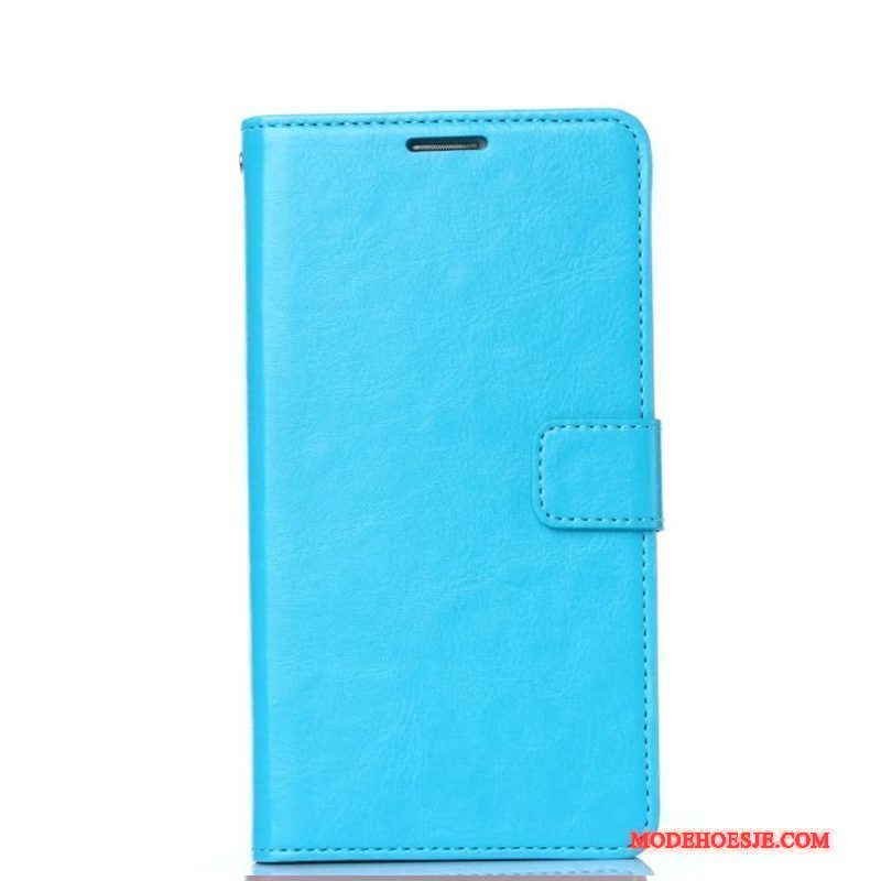 Hoesje Mi A1 Folio Minitelefoon, Hoes Mi A1 Leer Anti-fall Blauw