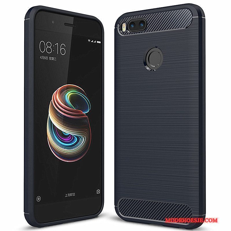Hoesje Mi A1 Zacht Telefoon Rood, Hoes Mi A1 Siliconen Fiber Mini