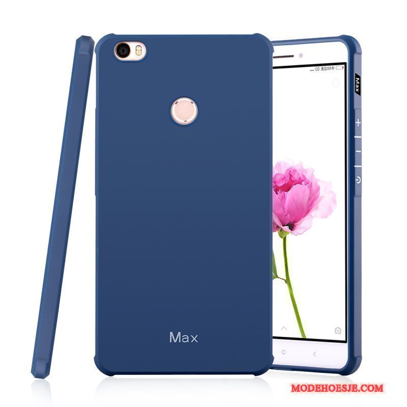 Hoesje Mi Max 2 Bescherming Mini Anti-fall, Hoes Mi Max 2 Zacht Schrobbentelefoon