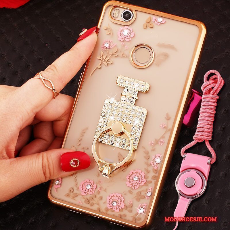 Hoesje Mi Max 2 Bescherming Ringtelefoon, Hoes Mi Max 2 Zacht Hanger Roze