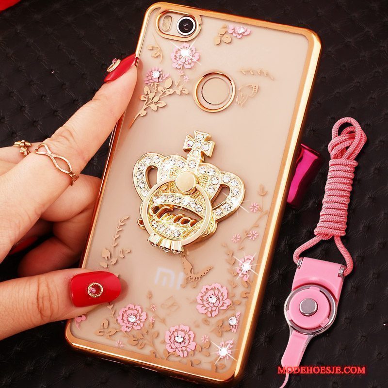 Hoesje Mi Max 2 Bescherming Ringtelefoon, Hoes Mi Max 2 Zacht Hanger Roze