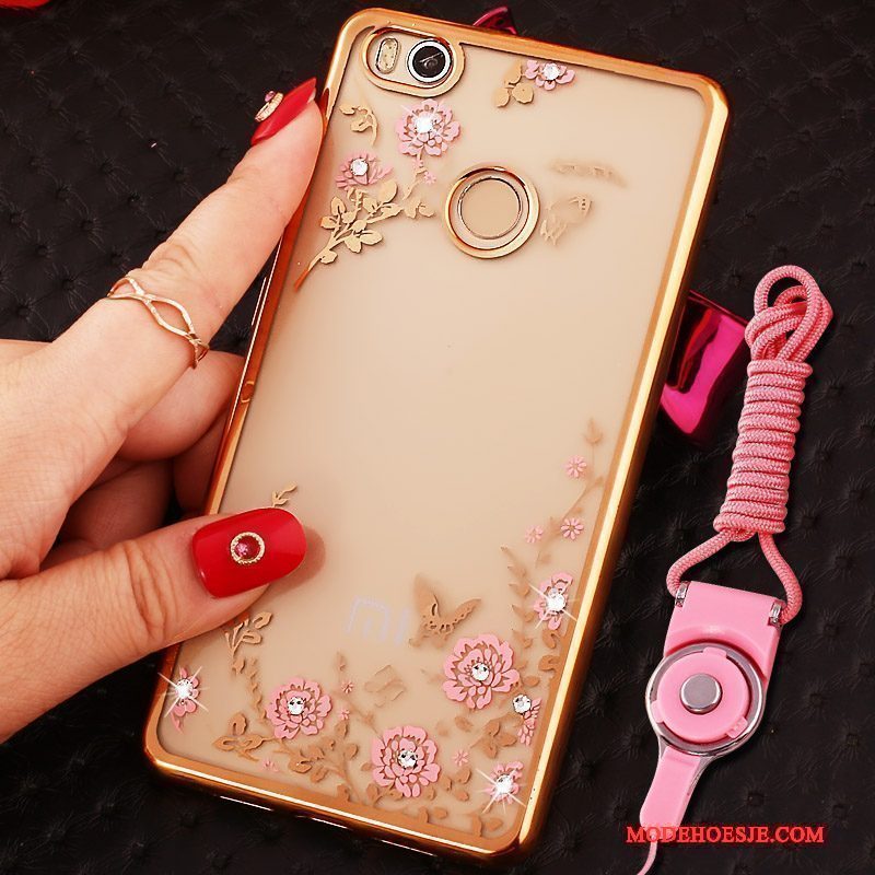 Hoesje Mi Max 2 Bescherming Ringtelefoon, Hoes Mi Max 2 Zacht Hanger Roze