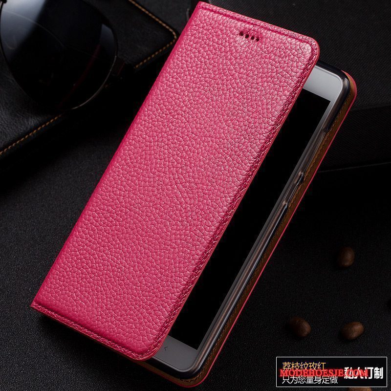 Hoesje Mi Max 2 Bescherming Roze Anti-fall, Hoes Mi Max 2 Leer Mini Soort Aziatische Vrucht