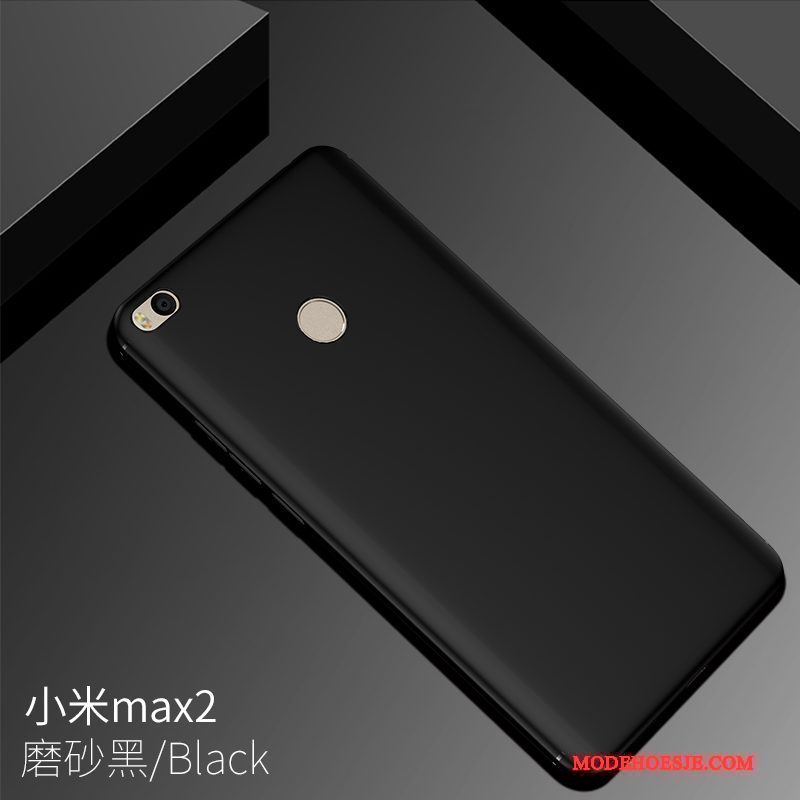 Hoesje Mi Max 2 Siliconen Schrobben Roze, Hoes Mi Max 2 Patroon Mini