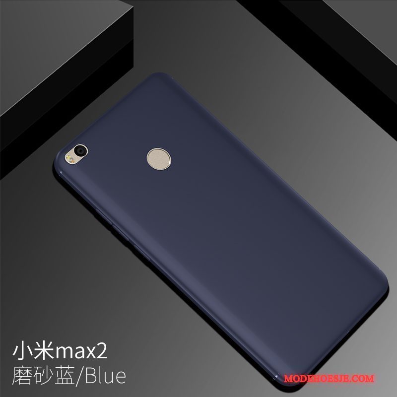 Hoesje Mi Max 2 Siliconen Schrobben Roze, Hoes Mi Max 2 Patroon Mini