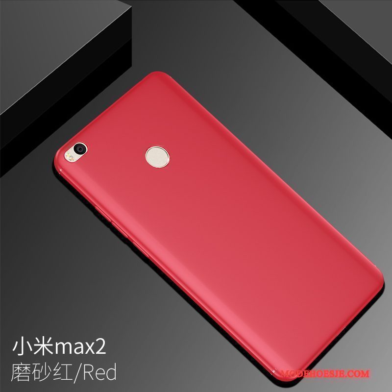 Hoesje Mi Max 2 Siliconen Schrobben Roze, Hoes Mi Max 2 Patroon Mini