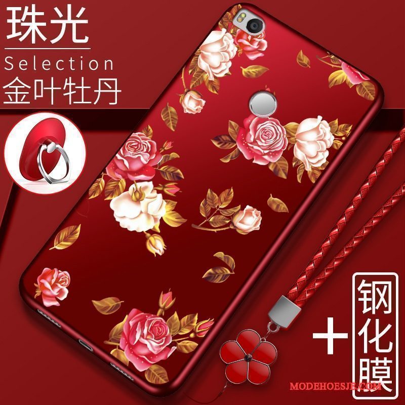 Hoesje Mi Max 2 Zacht Anti-fall Trend, Hoes Mi Max 2 Zakken Mini Rood